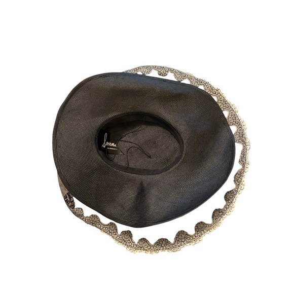 Sonni of San Francisco Hat Straw, Mesh, Lace Formal Kentucky Derby Vintage - Picture 3 of 9